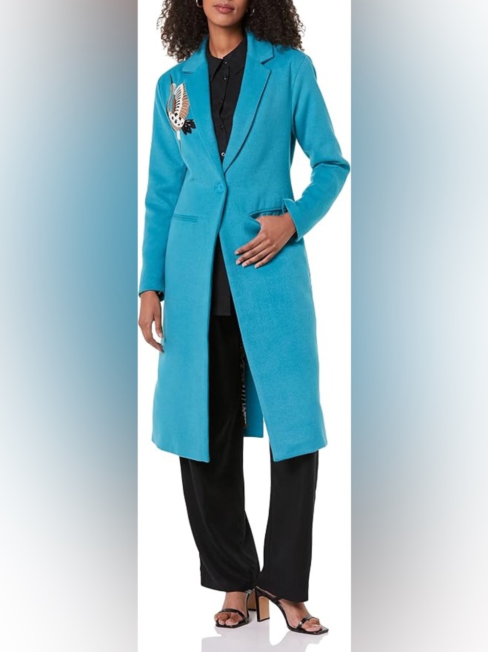 TEREA Women's Nina Crane Embellished Coat M NWT